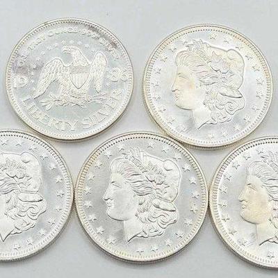 1252 • (5) .999 silver coins
