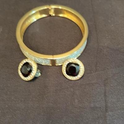 Matching bracelet & earrings