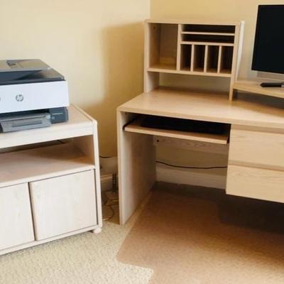 Matching Desk & Printer Holder - with printer