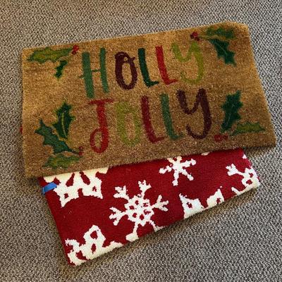 2 Holiday Doormats