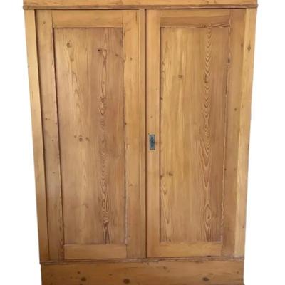 Solid Wood Cabinet- Used As TV Cabinet And Storage; Includes Swivel TV Base