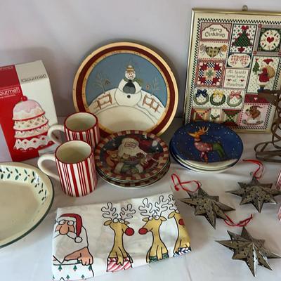 Holiday Decor For Home And Entertaining Including Pottery Barn Mugs And CIC Plates