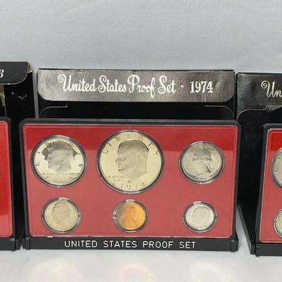 United States Proof Sets: 1973, 1974, 1975