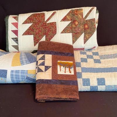Collection Of Quilts & Table Runner