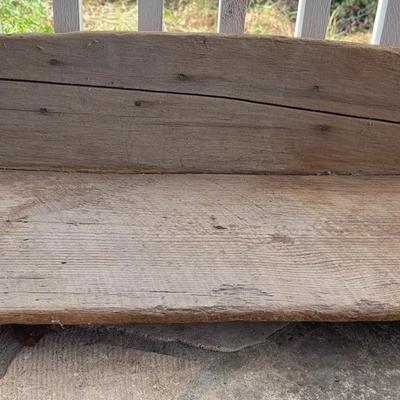 Rustic display shelf - made of reclaimed wood with metal detail