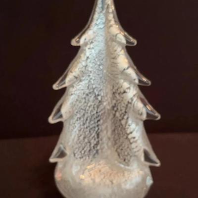 Simon Pearce glass evergreen tree