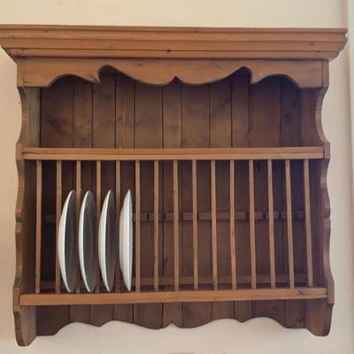 Wooden,  kitchen plate rack