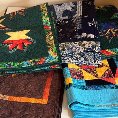 Handmade “lap size” quilts (5 total)