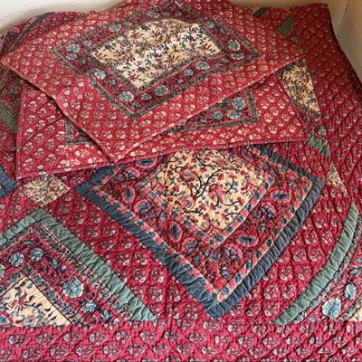 Queen, Prairie Lane quilt & 2 shams