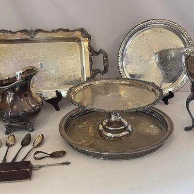 Vintage Silver-Plated Serving Dishes Lot 2
