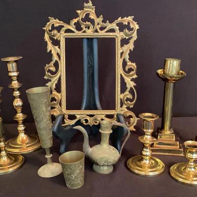 Vintage Brass And Brass Colored Items