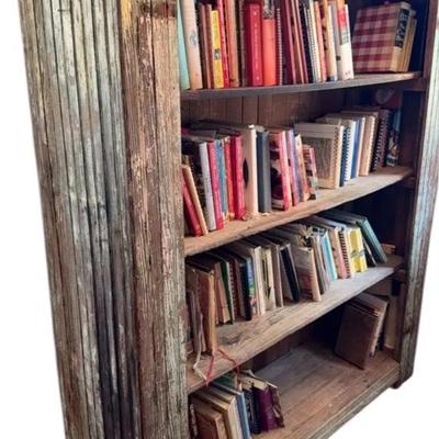 6ft Rustic Wood Shelving unit