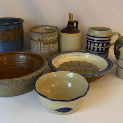 Pottery - Including Signed Piece By Ben Owen III