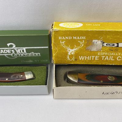 Vintage Pocket Knives With Boxes