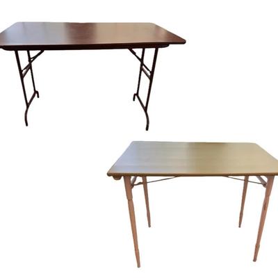 2 Multipurpose tables - one is foldable
