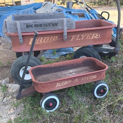 Pair of Radio Flyer wagons