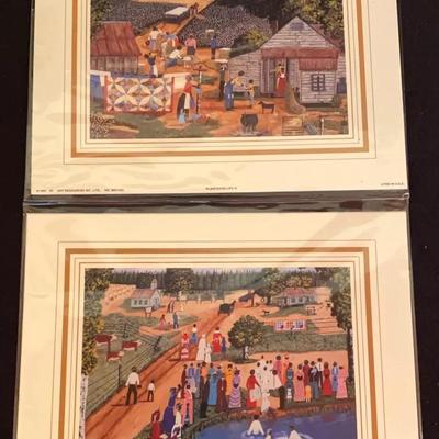 Plantation Life IV And The Baptism Lithographs By MF Robinson
