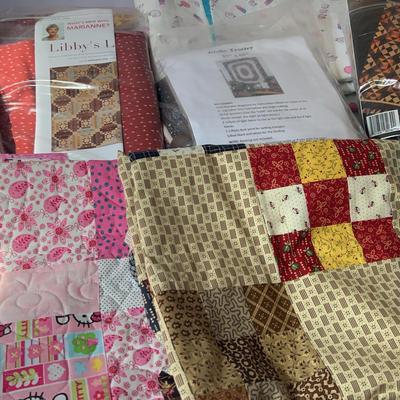 Quilt kit with Pattern And Fabric Already Cut…quilt Blankets That Have Been Started Not Complete
