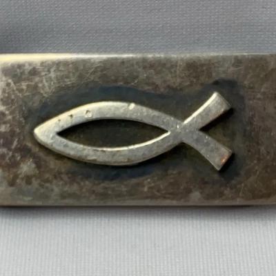 Retired James Avery Sterling Silver Ichthus Money Clip