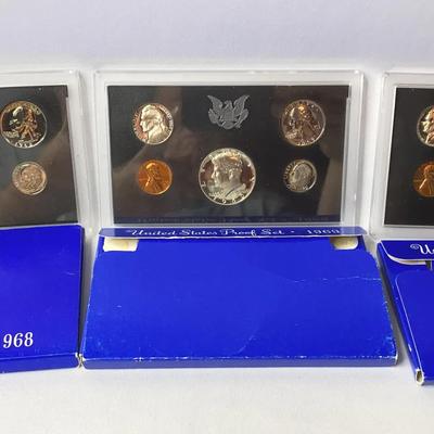 United States Proof Sets: 1968, 1969, 1970