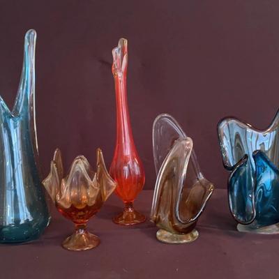 Hand Blown Glass Vases