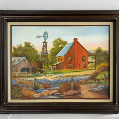 Artist Jean Rebik, Texas Farm