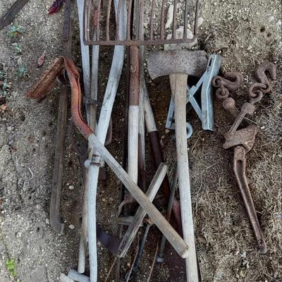 Farm Equipment, Lot 2 - pitch forks