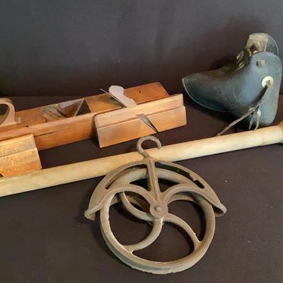 Vintage (very Likely Antique) Tools And Single Stirrup