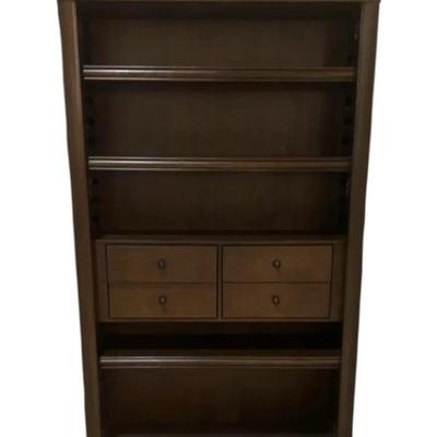 78" Glass Door Bookcase Lot 1 *Heavy*