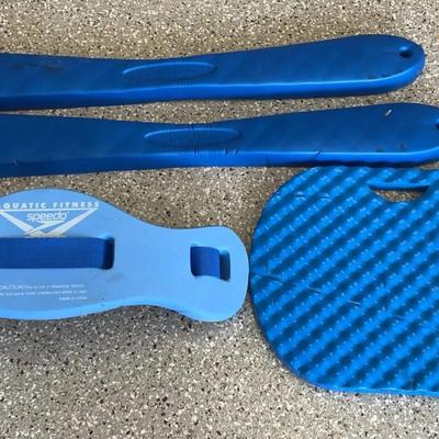 Frontgate Set Of Two “Drifter” Noodle Pool Floats, Pool Plank & Speedo Aqua Fitness