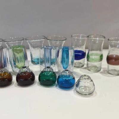 Murano glass Sommerso wave vases, Vintage Kosta Boda sommerso bud vases, & More.