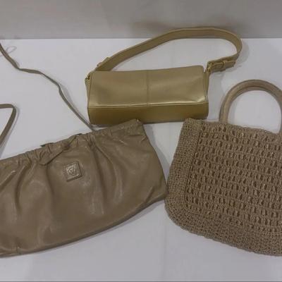 Anne Klein And Elka Designer Neutral Bags