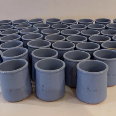 La Fermiere Terra Cotta Yogurt Pots - Blue Color Set Of 58