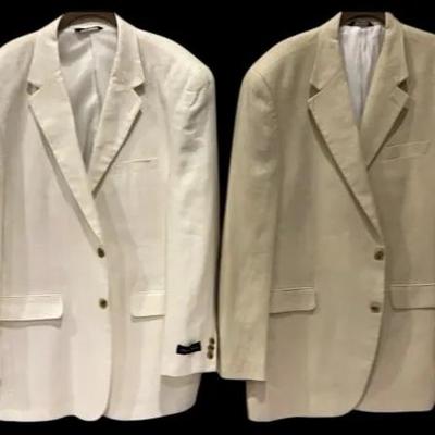 Men’s Off-White Suit , By Allen Flusser