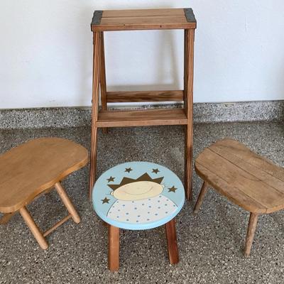 Small Display Ladder & Children’s Step Stools