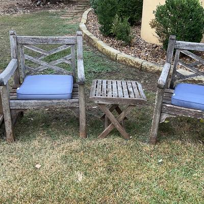 Arabian SAS Rustic Set Of Patio Chairs And 2 Wooden Tables