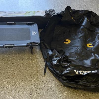 Vevor Hitch Cargo Carrier Bag, Coleman Canopy, Rayovac Lantern & Apex Raised Pet Cot