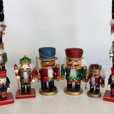 Assortment Of Christmas Glittery Nutcrackers