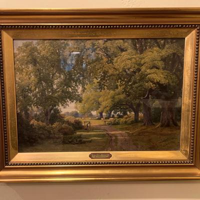 W.J. Ferguson “English Oaks” Signed Print