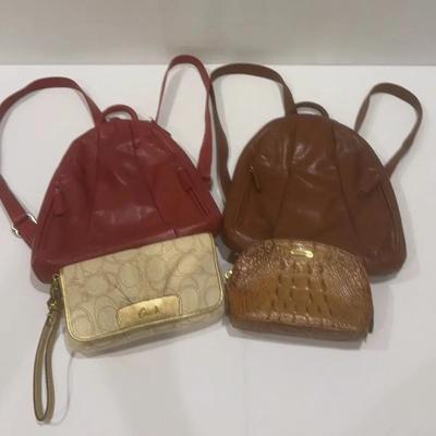 Osgoode Marley And Coach Handcrafted Leather Backpacks  And Brahmin Clutches