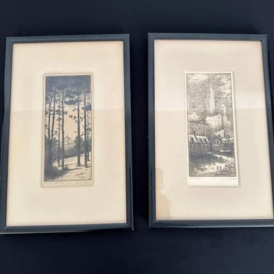 “Temple Beth-El” & “1819-1919” Framed Prints- Signed