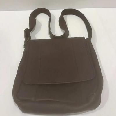 High Quality Brown Leather Messenger Bag