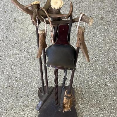 Antlers Fireplace Tool Set