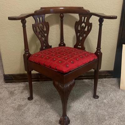 Chippendale-Style Corner Chair