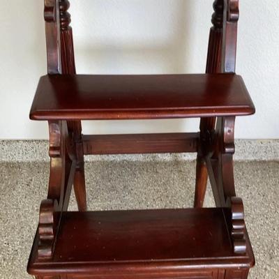 Wooden Library Step Ladder