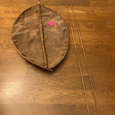 Sale Photo Thumbnail #46: African Maasai Sheild with spears