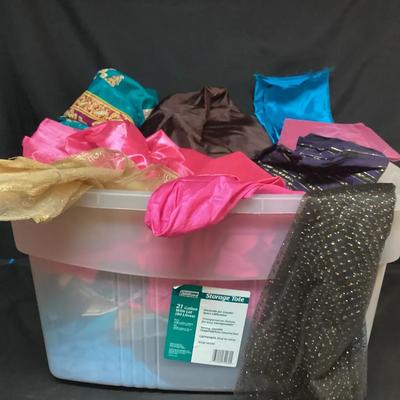 Gauzy, Satin and Metallic Fabrics