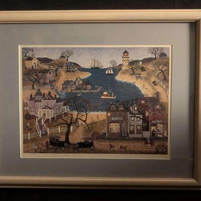 "Cozy Inn on Stormy Bay" 169/500 Signed By the Artist  c. 1996