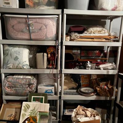 Various Comforters, Pillows and Linens