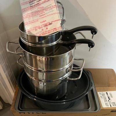 Assorted Pots and Baking sheets